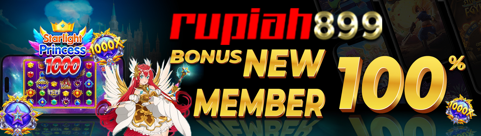 BONUS NEW MEMBER 100 %